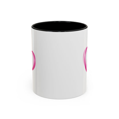 Pink Heart Mother & Baby Coffee Mug — Breastfeeding Support Accent Mug (11/15 oz)