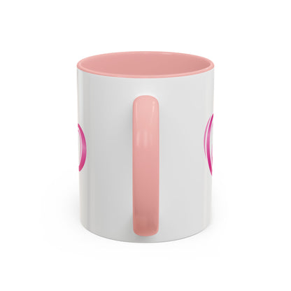 Pink Heart Mother & Baby Coffee Mug — Breastfeeding Support Accent Mug (11/15 oz)