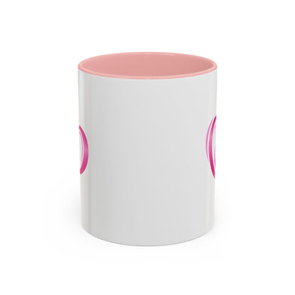 Pink Heart Mother & Baby Coffee Mug — Breastfeeding Support Accent Mug (11/15 oz)